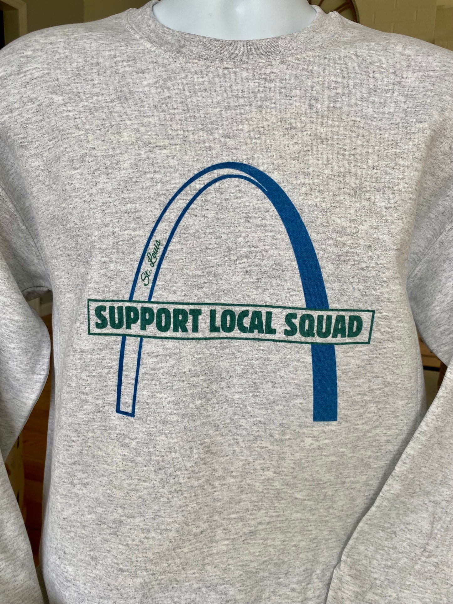 St. Louis Support Local Squad Sweatshirt - Ash Color