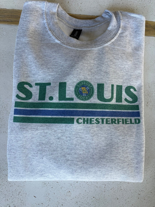 St. Louis CHESTERFIELD Sweatshirt (Ash) - STL Support Local (Copy)