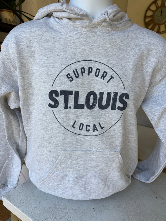 ST. LOUIS Support Local Hoodie (Ash)