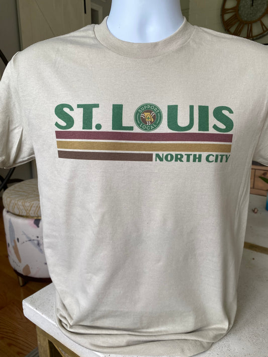 St Louis Support Local North City T-shirt