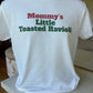 Mommy’s Little Toasted Ravioli Tee in Italian flag colors