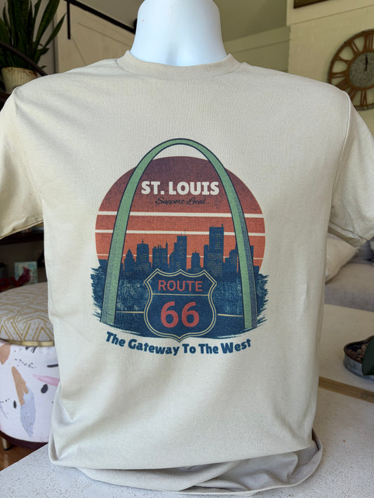 St. Louis Route 66 Gateway To The West Tshirt