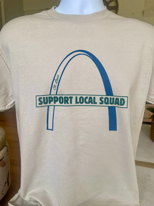 St. Louis Support Local Squad T-shirt - sand color